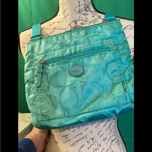 Coach Turquoise Shoulder Bag